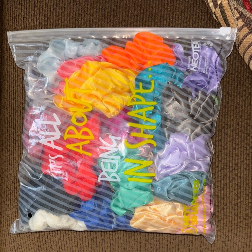 Bag of scrunchies/silk